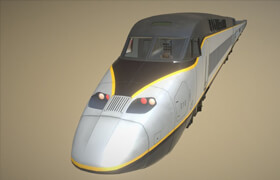 Sketchfab - express train - 3dmodel