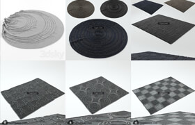 3dsky网站的9套地毯模型合集