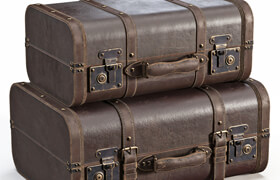 Brown Vintage Suitcases