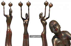 Afrikanskay statuetka