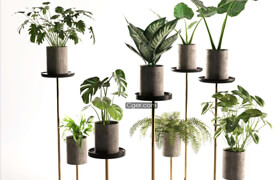Bentanji - Cigales Plant Stands - 3dmodel