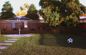 Udemy - Creating a Realistic 3D Backyard In Blenders