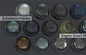 Artstation - 13 Substance Painter Engine Metal Automotive Smart Materials - 材质
