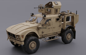 Artstation - MRAP US ARMY Oshkosh M-ATV - 3dmodel