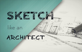 Skillshare - Darvid Drazil - sketch like an architect step-by-step from lines to perspective