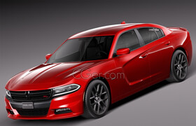 Squir - Dodge Charger 2015 - Vray - 3D Model