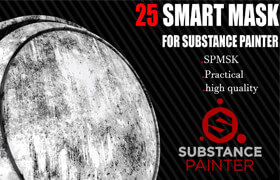 Artstation - 25 Smart Mask For Substance Painter - 材质