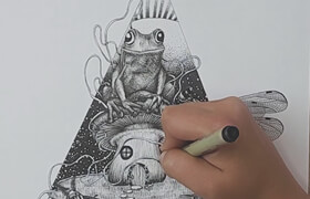 Skillshare - Gio Vescovi - Intuitive Drawing Illustrate Your Own Ink Fairy Tale