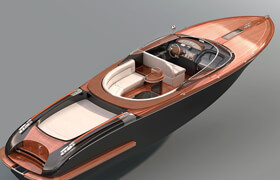 Riva Aquariva Super Yacht - 3D Model