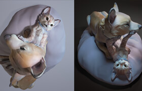 Gumroad - Artistic animal CG sculpture by Maria Panfilova