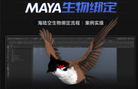 【大师】【正版】Maya生物绑定-海陆空生物绑定流程集合【案例实操】