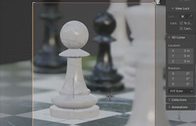 Skillshare - Blender 3D - Easy Realistic Chess Scene by Abdul Nafay