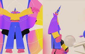 Domestika - Animación dinámica con ilustraciones 2D y 3D