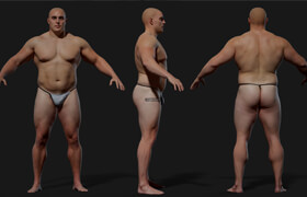 3DScanStore - Animation Ready Body Scan , Male 03 - 3dmodel