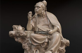 中国古代人物雕塑模型