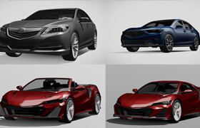 Car models from Sketchfab - honda