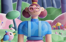 Domestika - Cinema 4d Bring Playful 3d Illustrations To Life By Mattey [French][eng sub]