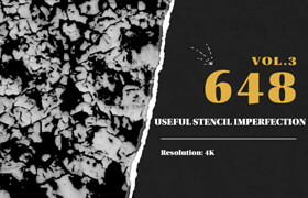 Artstation - Gorkem - 648 High Quality Useful Stencil Imperfection (9 Categories) vol.3