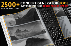 Artstation - Mels Mneyan - Concept Generator Tool [Custom shape Mega BUNDLE - 5200 pieces]