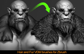 Artstation - Hair and Fur VDM Brushes - zbrush笔刷