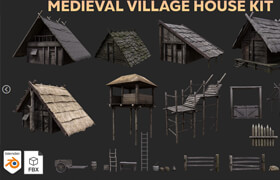Artstation - Village House Kit - 3dmodel