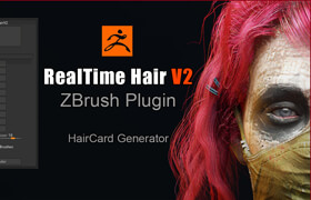 Real-time Hair Plugin V2 - Zbrush
