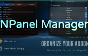 N panel manager - Blender