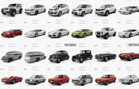 64辆8个品牌的汽车模型合集