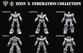 CGtrader - Gundam mobile suit Zeon x Earth Federation collection - 3dmodel