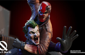 Cgtrader - Red Hood vs Joker 3D print model