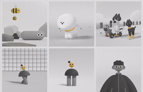 Coloso - C4D Character Animation Complete with 6 Themes