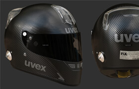​Free 3D Model Helmet UVEX FP5 Carbon  Alexey Ryabov