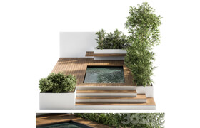 Backyard and Landscape Furniture with Pool 01