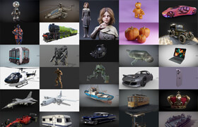 PBR Game 3D Models Bundle 2 January 2023