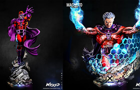 Patreon - Wicked - Magneto - Statue and Bust - 3D Print