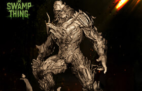 Gumroad - B3DSERK - Swamp Thing Sculpture Ready for printing