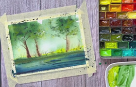 Skillshare - Watercolor Painting for Relaxation - 7 Easy & Meditative Projects for Self-Care