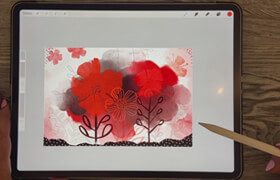 Udemy - Create Intense Watercolor Floral Abstracts with Procreate