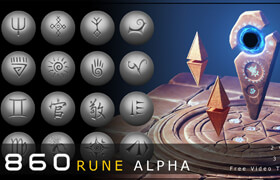 Artstation - 860 Rune Alpha (2 version) Javad Rajabzade - 材质贴图