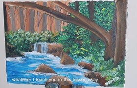 Udemy - Learn How To Paint Jungle Waterfall In Oil Painting
