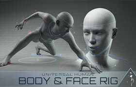 ​Universal Human - Body & Face Rig by Chris Jones - 3dmodel