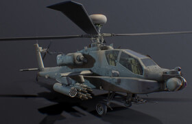 Sketchfab - Boeing AH-64D Longbow Apache Attack Helicopter (+ Black Edition BONUS)