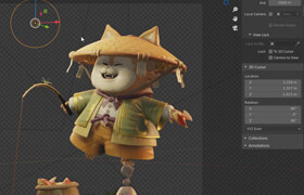 Udemy - Personajes en Blender Gato Japones por Libel Academy