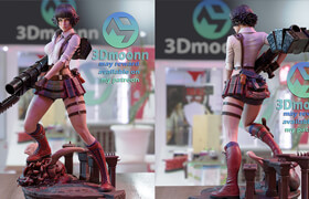 ArtStation - Lady Devil may cry 3 - 3D Print Model