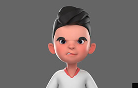 CGtrader - Little Arafat rigged Character 3D model - 小男孩玛雅模型