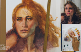 New Masters Academy - 马克·韦斯特莫的水彩肖像绘画教程