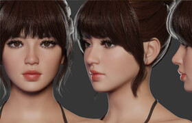 JOY v1.4 - Rigged Female Character (VR-Ready + EVEE) - Blender model