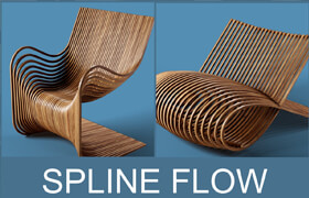 3d-kstudio Spline Flow - 3ds Max 参数化建模插件
