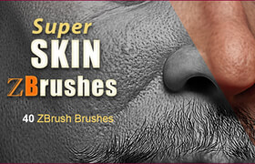 Artstation - Super Skin - 41 ZBrush Brushes Set for realistic Human Skin