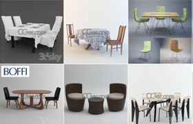 3dsky free - Furniture Table + Chair（桌椅组合） - p2